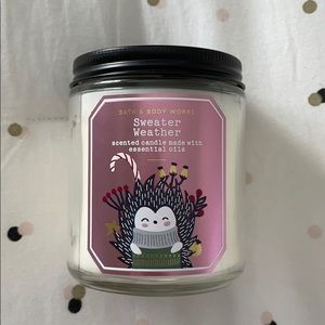 Single Wick Sweater Weather Bath&Body Works Candle